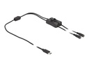 Delock Netz-Splitter - 24 pin USB-C (M) zu Gleichstromstecker 5,5 x 2,1 mm (W)