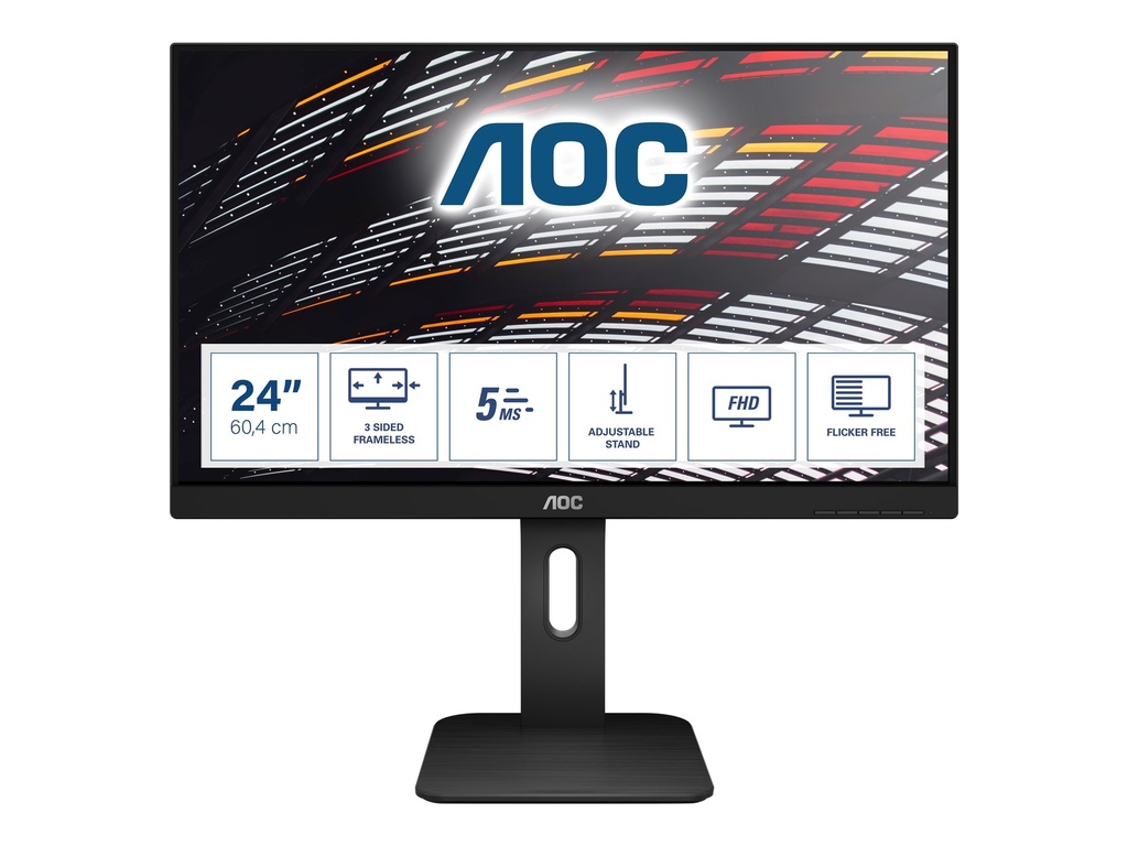 AOC 24P1 - LED-Monitor - 60.5 cm (23.8") - 1920 x 1080 Full HD (1080p)