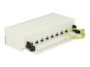 Delock Patch Panel - CAT 6 - RJ-45 X 8 - Hellgrau