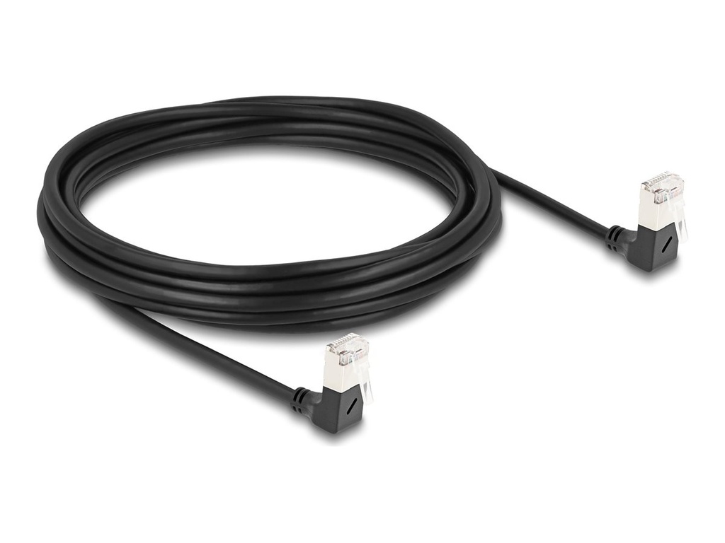 Delock Netzwerkkabel - RJ-45 (M) nach unten abgewinkelt zu RJ-45 (M)