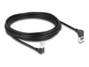 Delock Netzwerkkabel - RJ-45 (M) nach oben angewinkelt zu RJ-45 (M)