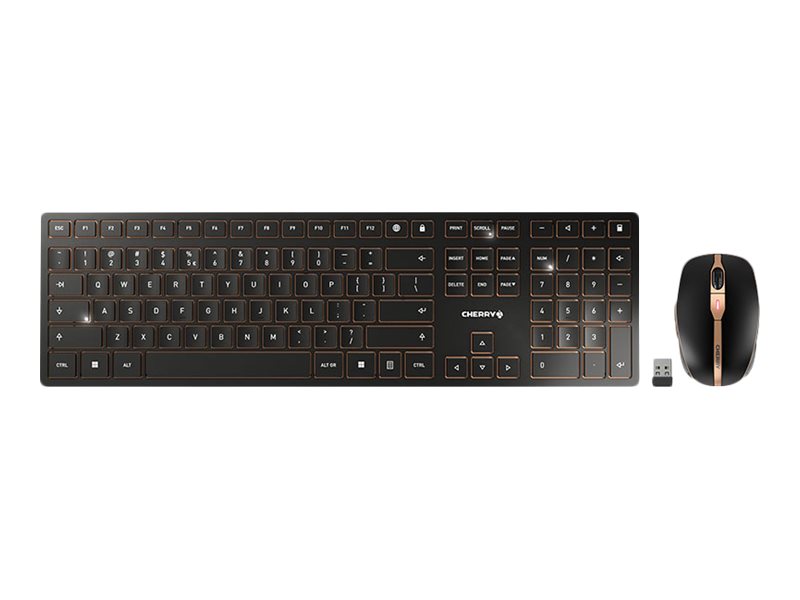 Cherry DW 9000 SLIM - Tastatur-und-Maus-Set - kabellos