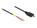 Delock Stromkabel - Mikro-USB Typ B (nur Strom) (M)