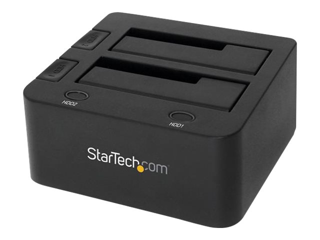 StarTech.com Dual-Bay USB 3.0 SATA Festplatten Dockingstation, Extern - Speicher-Controller - 2.5", 3.5" (6.4 cm, 8.9 cm)