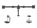 StarTech.com 3 Monitor Schreibtischhalterung - Ergonomischer VESA Monitorarm für 3 Monitore bis zu 27" - Gelenkig, höhenverstellbar - Neig/Schwenk/Drehfunktion - Schreibtischklemme/Tülle (ARMTRIO)