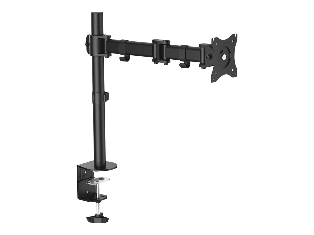 StarTech.com Monitorhalterung für VESA kompatible Bildschirme bis zu 34" und 8 kg  - Gelenkige Halterung für einzelnen Monitor - höhenverstellbar mit Tischklemme/Durchführung - Schwarz (ARMPIVOTB)