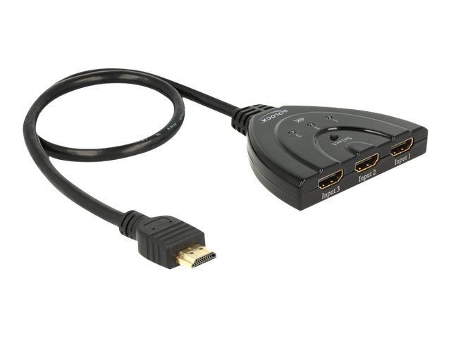 Delock HDMI UHD Switch 3 x HDMI in > 1 x HDMI