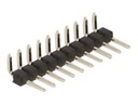 Delock Pin-Header (10 polig, Abstand 2,54 mm) - Schwarz (Packung mit 5)