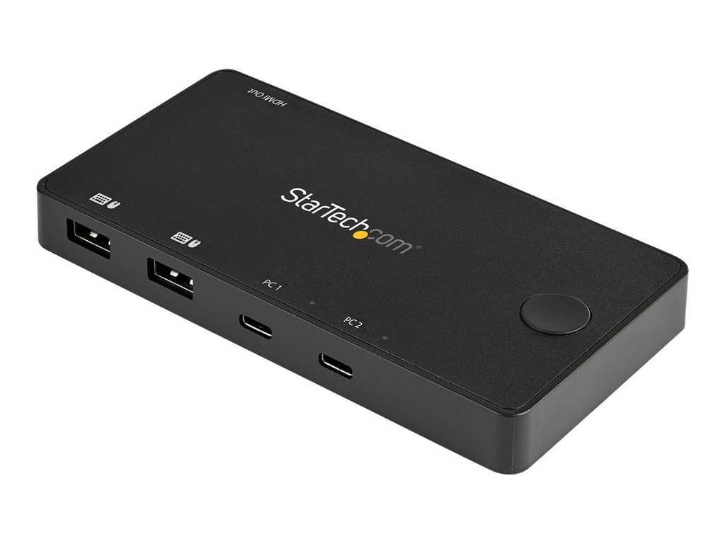 StarTech.com 2 Port USB C KVM Switch, 4K 60Hz