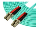 StarTech.com 10 m LC auf LC OM4 Multimode Glasfaserkabel, LWL Patchkabel - Patch-Kabel - LC Multi-Mode (M)