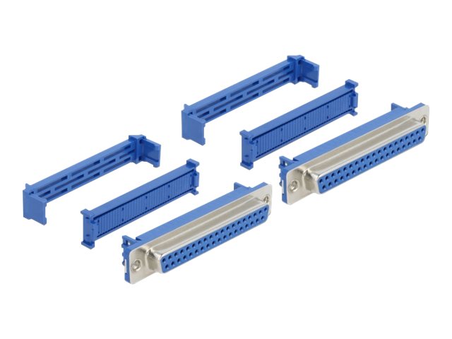 Delock Serieller Anschluss - DB-37 (W) - Blau (Packung mit 2)
