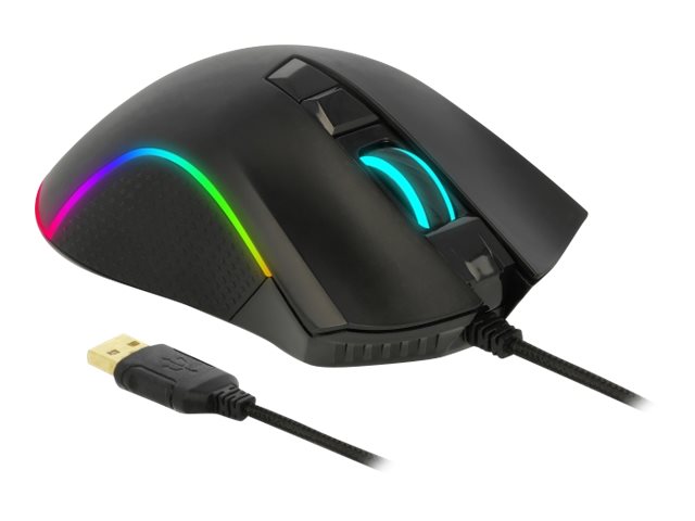 Delock Gaming - Maus - ergonomisch - Für Rechtshänder
