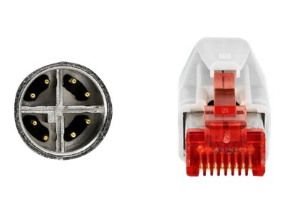Delock Netzwerkkabel - 8 pin M12-X (M) zu RJ-45 (M)