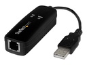 StarTech.com USB 2.0 Faxmodem - 56K Externes DialUp V.92 Modem/Dongle/Adapter - Computer/Laptop Faxmodem - USB auf Telefonbuchse - USB Datenmodem - Netzwerk Fax/CMR/POS (USB56KEMH2)