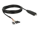 Delock Kabel USB / seriell - USB-C (M) zu 6-poliges TTL (W)