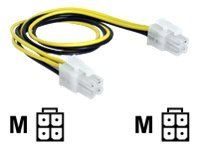 Delock Stromkabel - Netzstecker P4 (M) zu Netzstecker P4 (M)