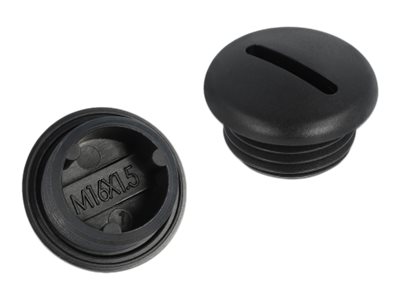 Delock Verschlussstopfen - Schwarz (Packung