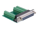 Delock Serieller Adapter - DB-25 (W) zu 9-poliger Anschlussblock (W)