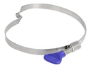 Delock Butterfly - Schlauchschelle - geeignet für 80 - 100 mm Schlauch - Blau (Packung mit 5)