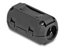 Delock Ferritleiste - für runde Kabel bis zu 9 mm - Schwarz (Packung mit 2)
