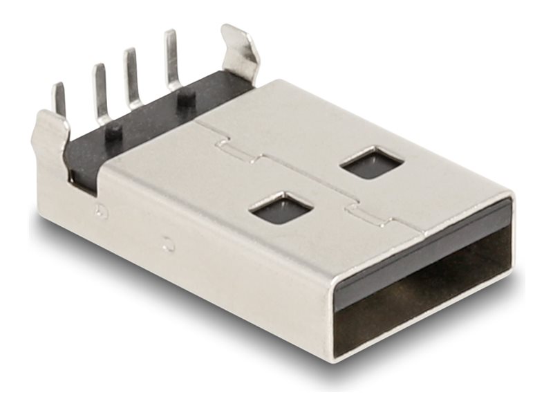 Delock USB-Anschluss - USB (W) 90° PCB - 30 V - 1.5 A (Packung mit 10)