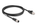 Delock Netzwerkkabel - M12 (4-polig) (M) zu RJ-45 (M)