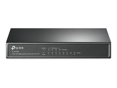 TP-LINK TL-SF1008P - Switch - 4 x 10/100 (PoE)