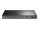 TP-LINK TL-SL1218MP V5 - Switch - unmanaged - 16 x 10/100 (PoE+)