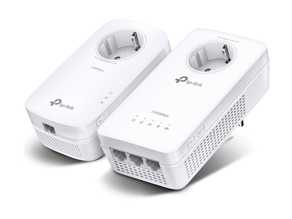 TP-LINK TL-WPA8631P KIT V4 - Wi-Fi Kit - Powerline-Adapter-Kit 1GbE, HomePlug AV (HPAV)