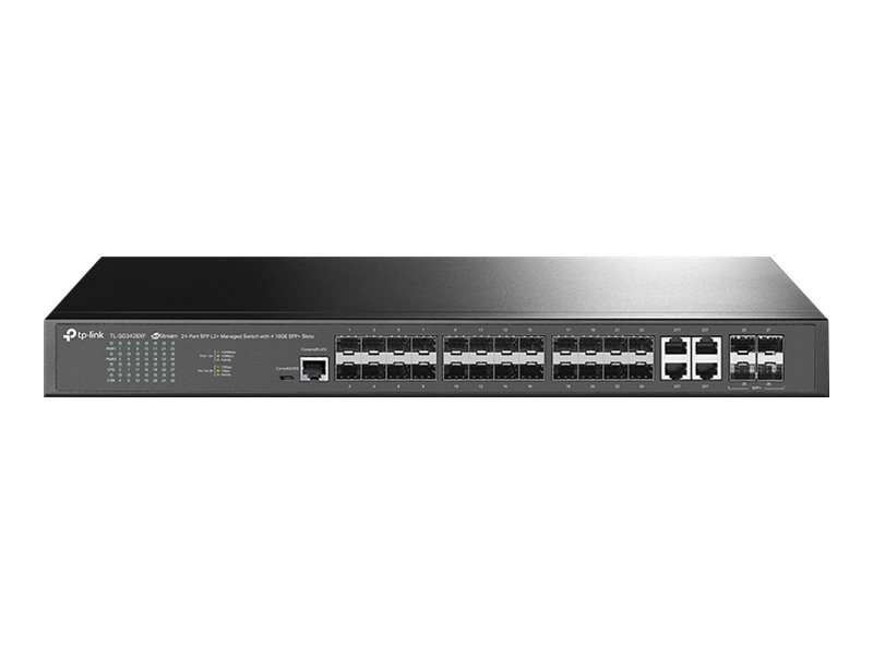 TP-LINK SG3428XF Omada SFP L2+ Managed Switch 4× 10G SFP+ 20× 4× - Switch - 1 Gbps