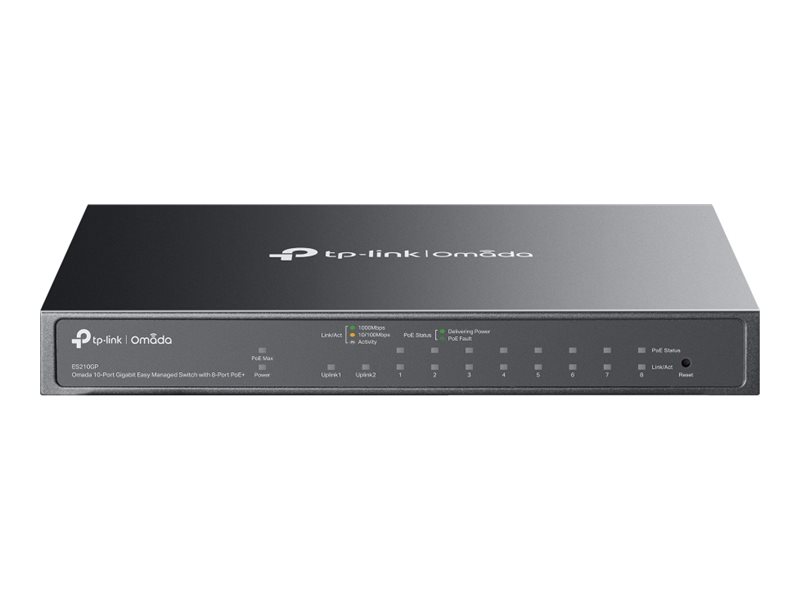 TP-LINK Omada ES210GP V1 - Switch - managed - 8 x 10/100/1000 (PoE+)