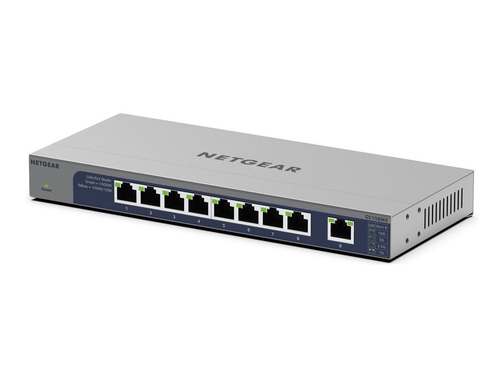 Netgear GS108MX - Switch - unmanaged - 8 x 10/100/1000