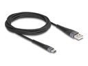 Delock USB-Kabel - USB (M) zu USB-C (M) - USB 2.0 - 20 V - 3 A - 2 m - USB-C Power Delivery (60W)