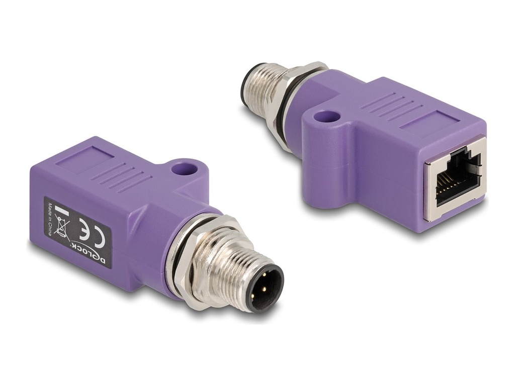 Delock Netzwerkadapter - 4-polig M12-D (M)
