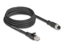 Delock Netzwerkkabel - 8 pin M12-X (W) zu RJ-45 (M)