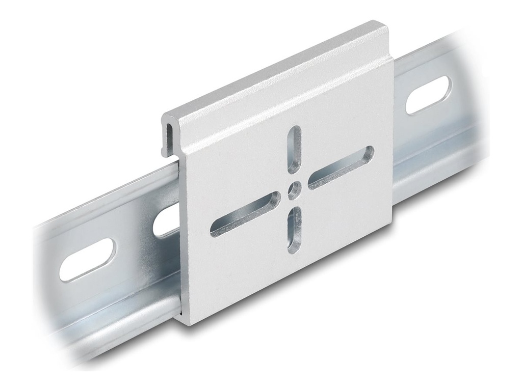 Delock Befestigungsclip - Aluminium, 60 x 47,8
