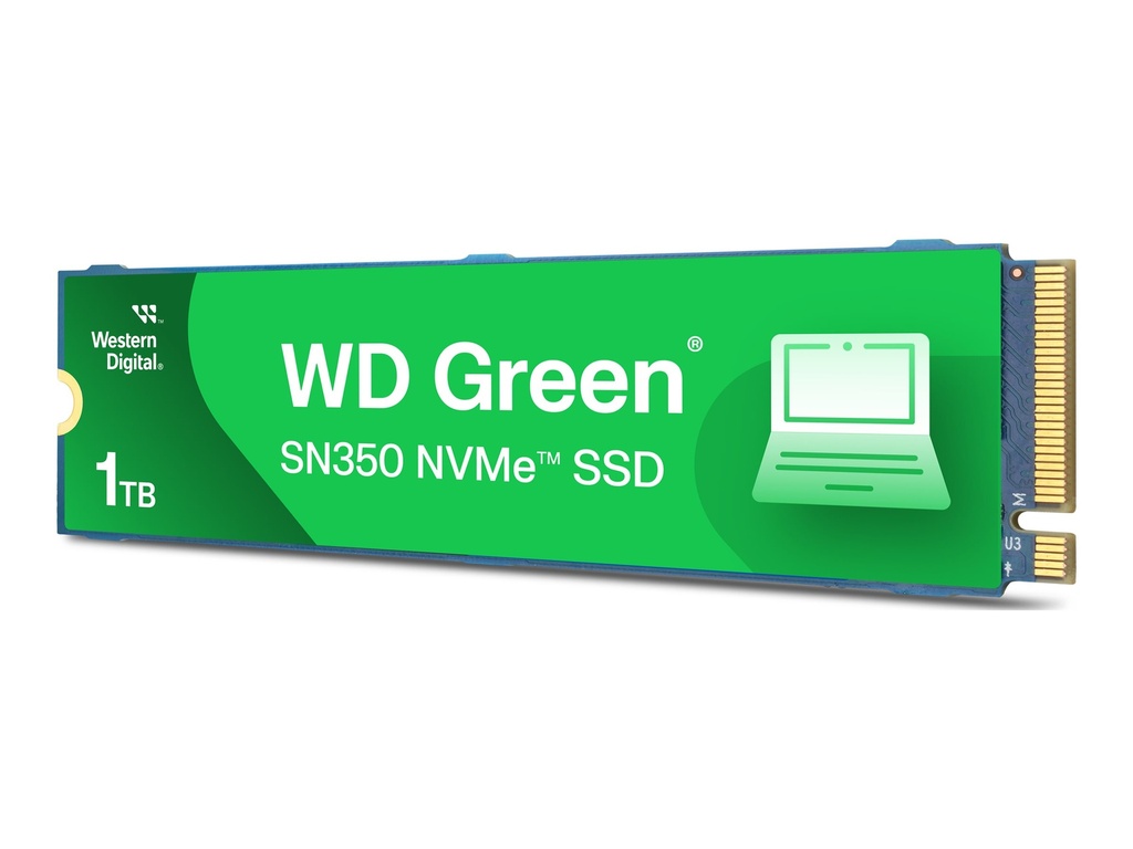 WD Green SN350 NVMe SSD WDS100T3G0C - SSD - 1 TB - intern - M.2 2280 - PCIe 3.0 x4 (NVMe)