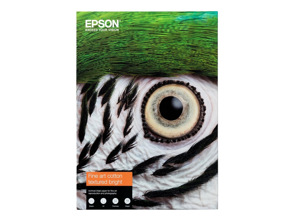 Epson Fine Art II - Baumwolle - strukturiert matt - 515 Mikron - hochweiß - A2 (420 x 594 mm)