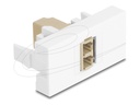 Delock Easy 45 - Einrastmodul - LC Duplex