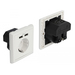 Delock 11471 - CEE 7/3 + USB - CEE 7/4 - Weiß - Kunststoff - 250 V - 0,2 A
