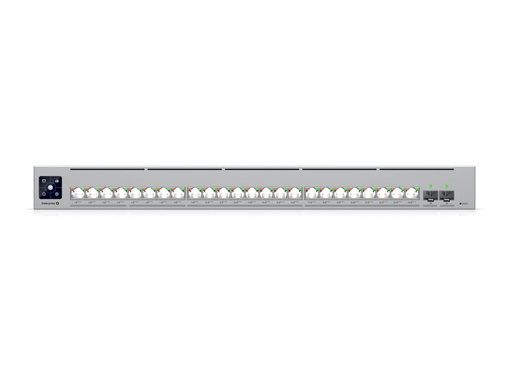 Ubiquiti UniFi Enterprise Campus 24 PoE - Switch - L3 - managed - 8 x 2.5GBase-T + 16 x 10Gb Ethernet + 2 x 25 Gigabit SFP28 - an Rack montierbar - PoE Class 4 (1050 W)