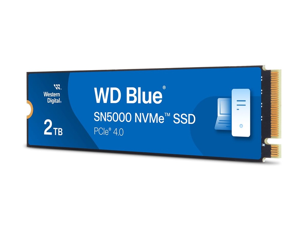 WD Blue SN5000 WDS200T4B0E-00CNZ0 - SSD - 2 TB - intern - M.2 2280 - PCIe 4.0 x4 (NVMe)