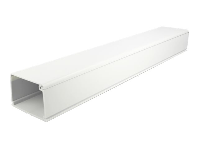 Delock Kabelkanal mit Abdeckung - 1 m - weiß