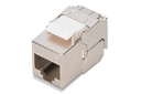 DIGITUS CAT 6A  Kompakt-Keystone Modul, geschirmt, werkzeugfreier Montageanschluss