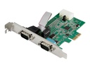 StarTech.com Startech 2 Port Serielle PCI Express RS232 Adapter Karte - Serielle PCIe RS232 Kontroller Karte - PCIe zu Dual Serielle DB9 - 16950 UART - Erweiterungskarte - Windows & Linux (PEX2S953)