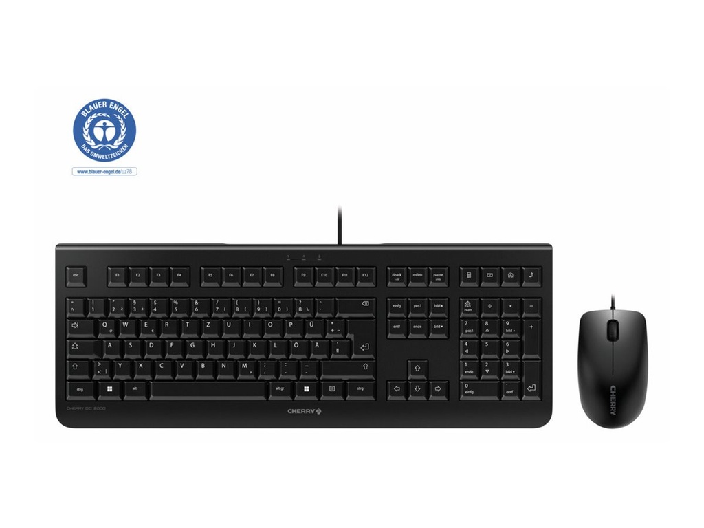 Cherry DC 2000 - Tastatur-und-Maus-Set - USB