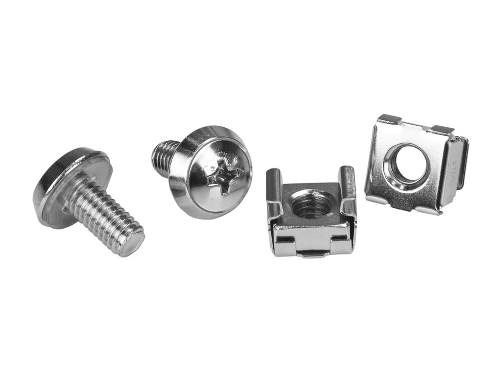 StarTech.com Screws and Cage Nuts M6 Rack - 20 Pack