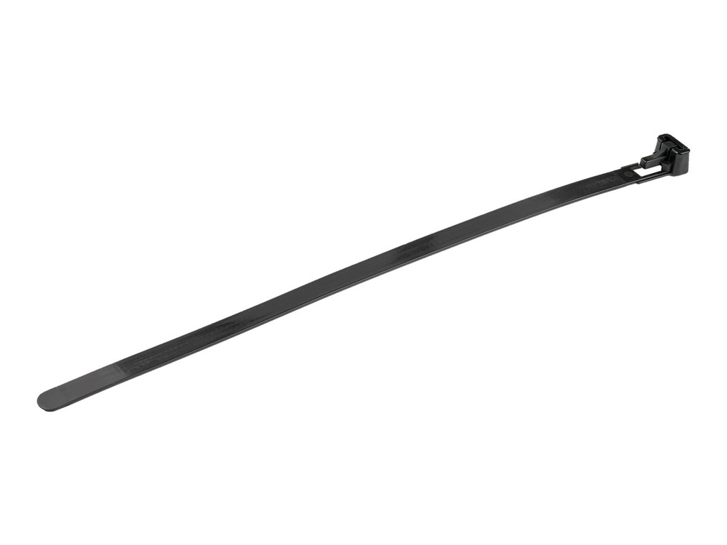 StarTech.com Kabelbinder - 203x4 mm, lösbar, 94V-2/UL, schwarz, 100 Stück - Kabelbinder - 20 cm - Schwarz - TAA-konform (Packung mit 100)