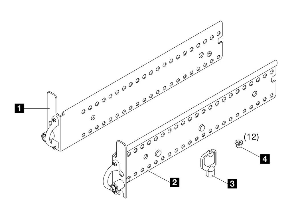 Lenovo Server security EIA bracket kit