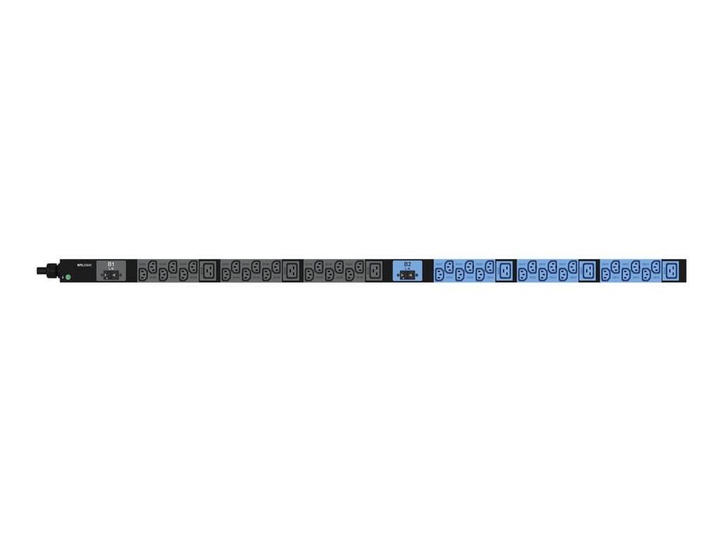 Lenovo Stromverteilungseinheit (Rack - einbaufähig) - geschaltet und überwacht - Wechselstrom 200-240 V - 1-phasig - Ethernet 10/100/1000 - Eingabe, Eingang IEC 60309 332P6 (36 x IEC 60320 C13, 6 x IEC 60320 C19)
